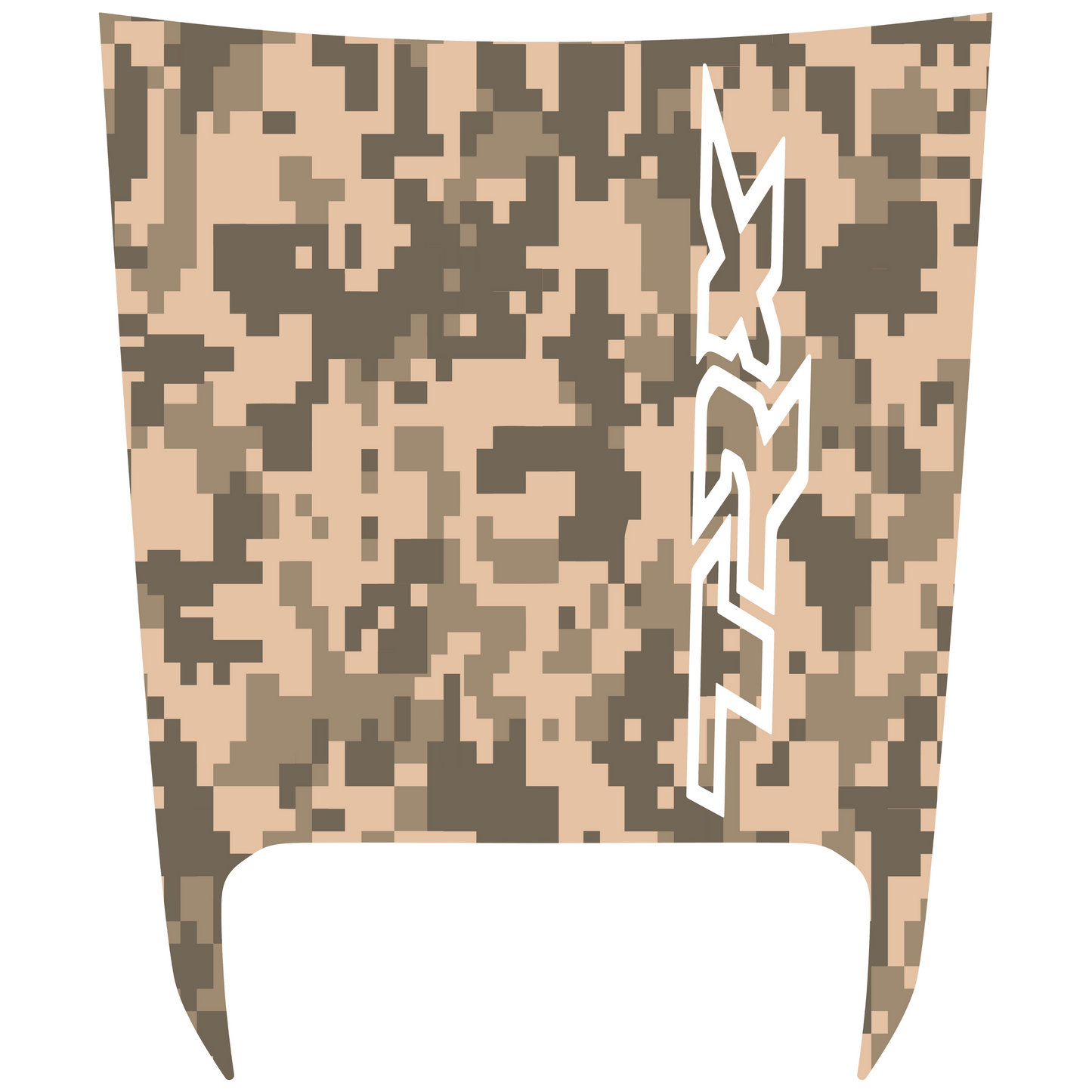 Digital Camo Hood Graphic