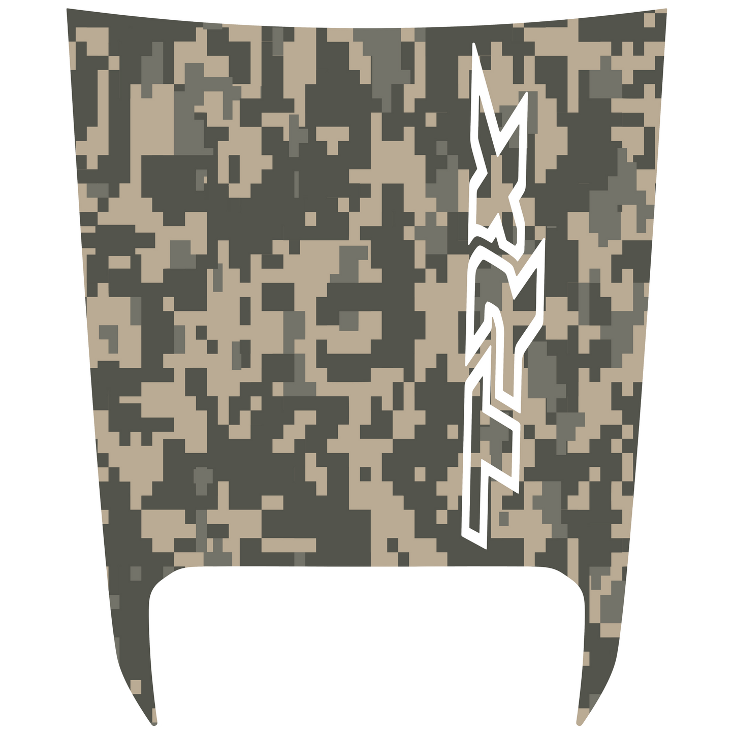 Digital Camo Hood Graphic