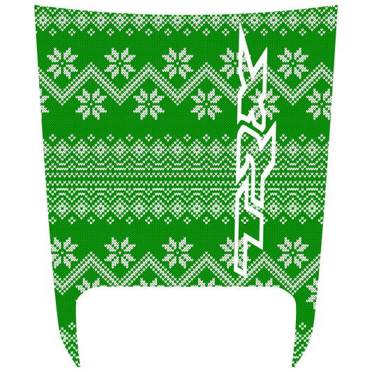 Christmas Pattern (Green) Hood